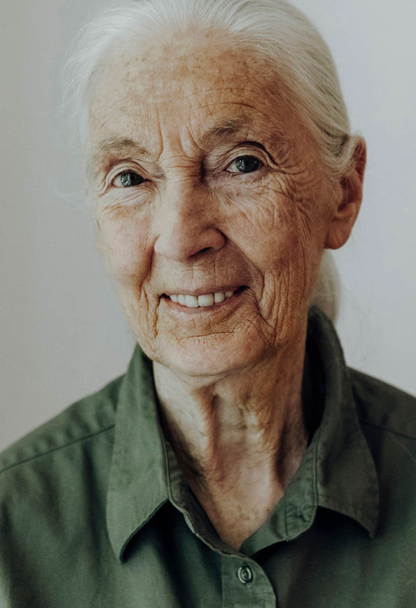 Smiling Jane Goodall ©Johanna Lohr